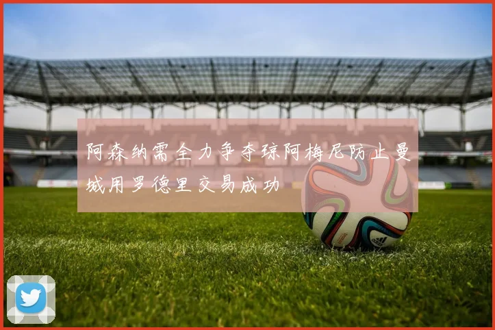 阿森纳需全力争夺琼阿梅尼防止曼城用罗德里交易成功